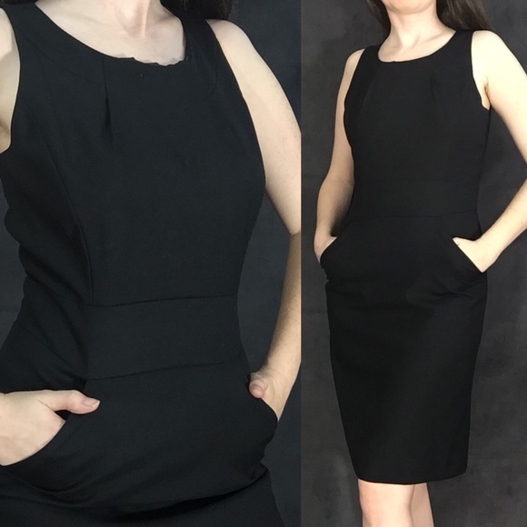 J.Crew LBD black professional midi dress - Picture 2 of 9